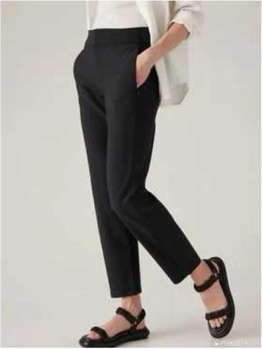 Athleta Stellar Trousers Size 14 Black EUC